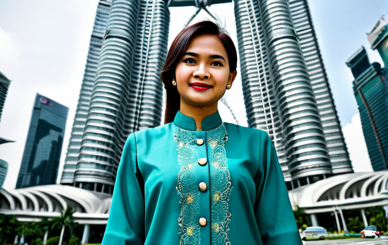 Modern Malaysian Woman**
"A professional Malaysian woman in a modern *baju kurung*, standing in front of the Petronas Twin Towers, Kuala Lumpur. Fully clothed, appropriate attire, professional, safe for work, perfect anatomy, natural proportions, high quality."
**