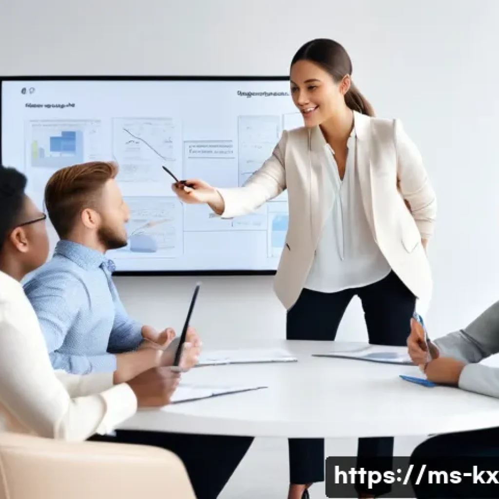 인플루언서 협업에서의 소통의 중요성 - **Prompt 1: Strategic Planning & Clear Communication in a Modern Office**
A diverse group of you...