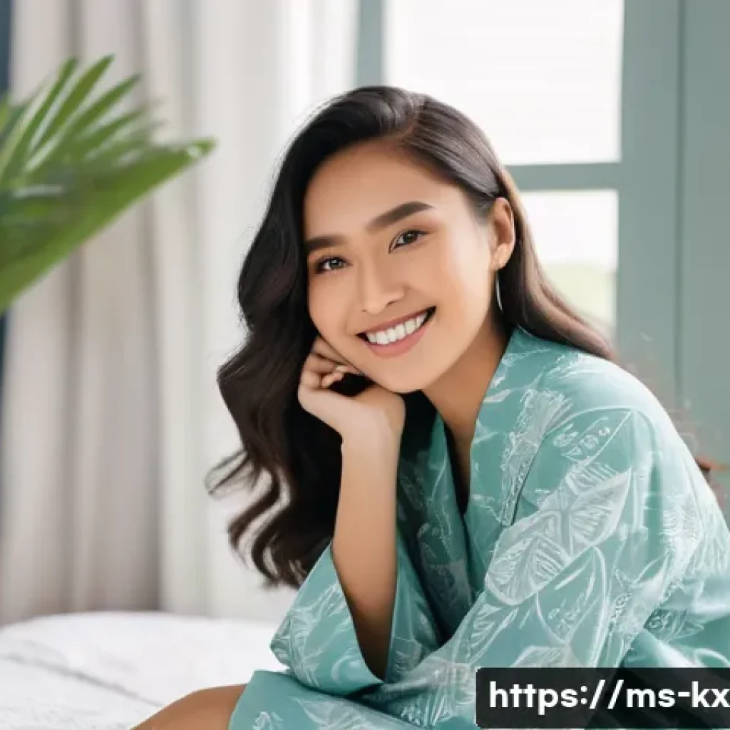 인플루언서 협업을 통해 유도하는 소비자 행동 변화 - A young female beauty influencer of Southeast Asian descent wearing modest stylish clothing and ligh...