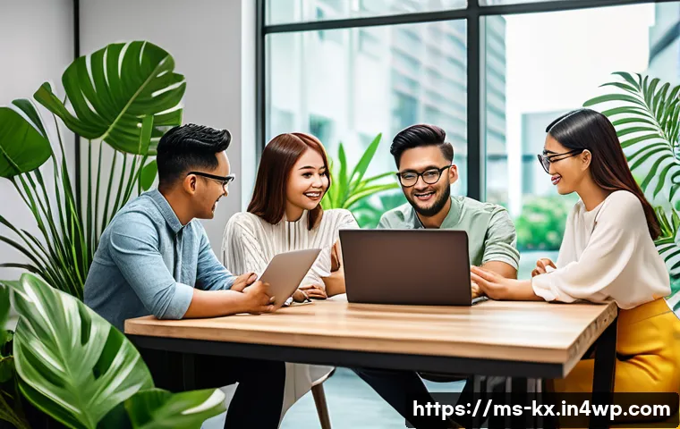 유명 인플루언서와의 효과적인 협업 전략 - A vibrant and professional digital marketing workspace featuring a diverse group of Malaysian influe...